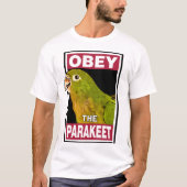 Grappige Azteekse Parkiet - Vogelkunst T-shirt (Voorkant)