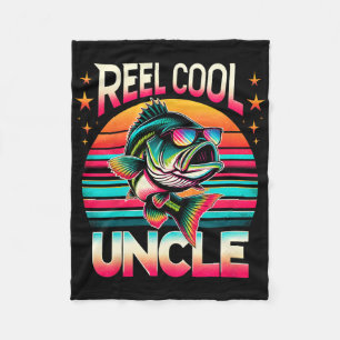 Grappige B Vis Oom Reel Cool Oom Vaderdag Fleece Deken