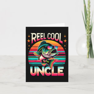 Grappige B Vis Oom Reel Cool Oom Vaderdag Kaart