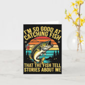 Grappige B Visquote Hengelaar Snnerbait Lure Humor Kaart (Gele Bloem)