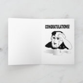 grappige baan promotie succes kaart (Binnen)