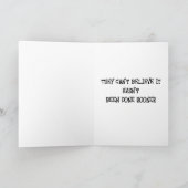 grappige baanpromotie felicitaties kaart (Binnen)