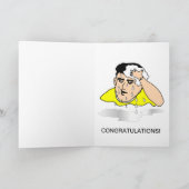 grappige baanpromotie kaart (Binnen)