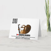 Grappige baard kaart (Achterkant)