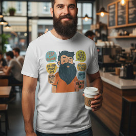 Grappige baard liefhebber t-shirt