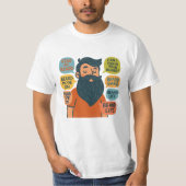 Grappige baard liefhebber t-shirt (Voorkant)