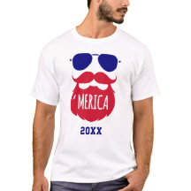 Grappige baard 'Merica Patriotic