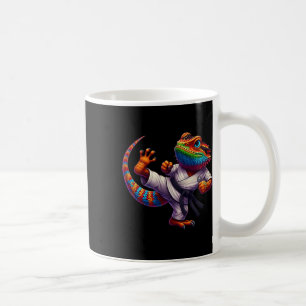 Grappige baardagaam High Kick Karate Samurai Ninj Koffiemok
