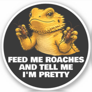 Grappige Baardagaam Liefhebber Reptiel Eigenaar Ka Sticker