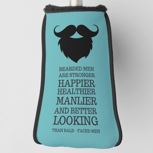 Grappige Baardige Mannen Quote Golfheadcover (Draai 90)