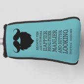 Grappige Baardige Mannen Quote Golfheadcover (Voorkant)