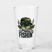 Grappige Baars Vissen Glas (Voorkant)