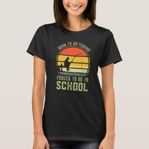 Grappige Baars Visser Visser Geboren Vissen Gedwon T-shirt