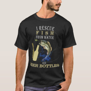 Grappige baarsvisshumor t-shirt