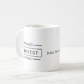 Grappige Baas Koffiemok | De Aller Minste Baas (Voorkant links)