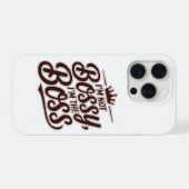 Grappige Baas Quote iPhone Hoesje – “Ik ben niet b 15 Pro Case (Achterkant horizontaal)