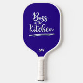 Grappige baas van de keuken Blauw Wit Elegant Pickleball Paddle (Achterkant)