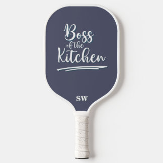 Grappige baas van de keuken Grijs Wit Elegant Pickleball Paddle