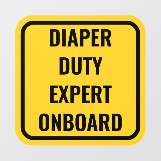 Grappige Baby aan boord Alternative Car Window Dec Raamsticker (Vel)