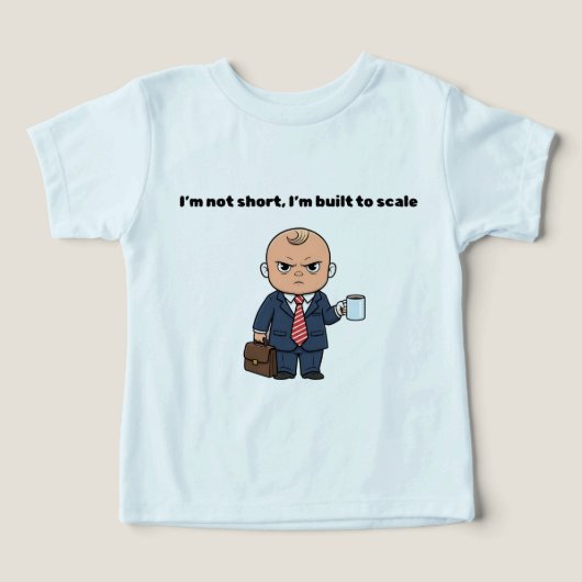 Grappige Baby Baas - Ik ben niet klein, ik ben geb (Design voorkant)