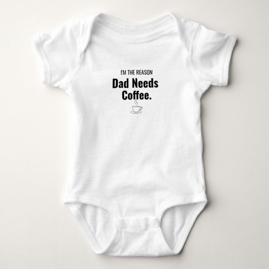 Grappige baby-body | Cadeau voor nieuwe vader Romper (Voorkant)
