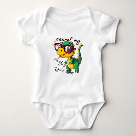 Grappige Baby Bodysuit - "Annuleer mijn abonnement (Voorkant)