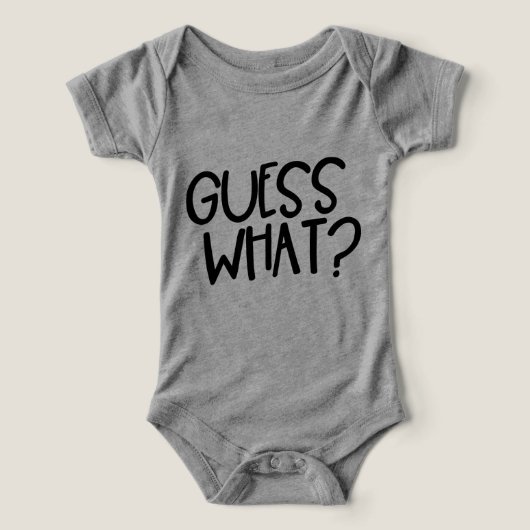 Grappige Baby Bodysuit - "Raad eens? Kippenpeuk" (Design voorkant)