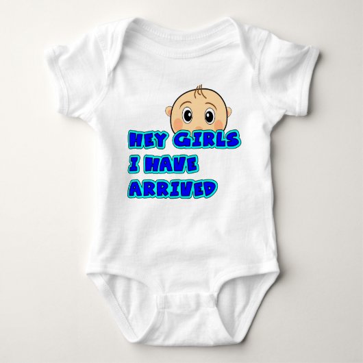grappige BABY BOY JUMPSUIT Romper (Voorkant)
