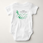 Grappige baby citaat groene klaver St. Patrick Romper (Achterkant)