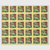 Grappige Baby Dinosaurus Baby Gift Wrap Cadeaupapier (Vlak)