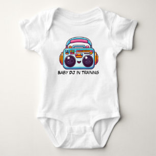 Grappige Baby DJ in Training Bodysuit