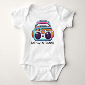 Grappige Baby DJ in Training Bodysuit