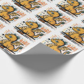 Grappige Baby Dragon Baby Gift Wrap Cadeaupapier (Hoek)