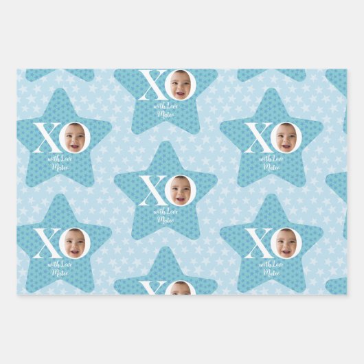 Grappige Baby fotocollage gepersonaliseerd Inpakpapier Vel (Voorkant 3)