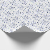 Grappige BABY ITS COVID BUITEN Typografie Blauw Cadeaupapier (Hoek)