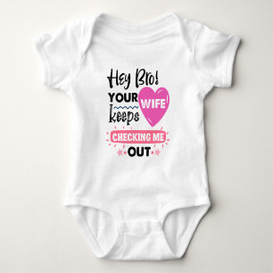 Grappige baby jongen broer Vrouw Romper