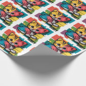 Grappige Baby Kitty Cat Baby Gift Wrap Cadeaupapier (Hoek)