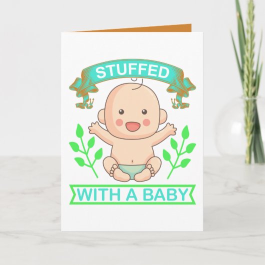 Grappige baby knuffel voeg bericht toe kaart (Voorkant)