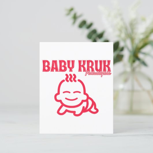 Grappige Baby Kruk Philadelphia Premium (Staand voorkant)