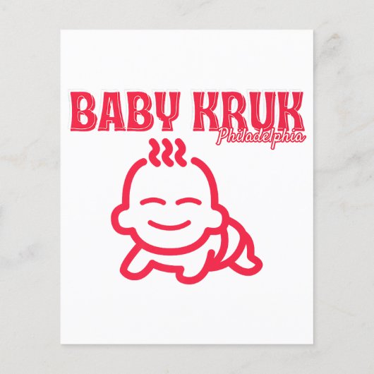 Grappige Baby Kruk Philadelphia Premium (Achterkant)