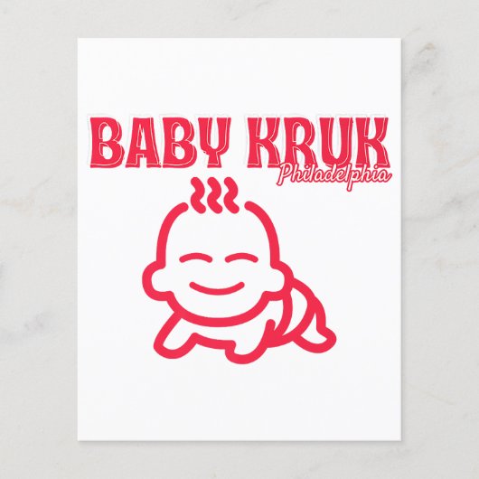 Grappige Baby Kruk Philadelphia Premium (Voorkant)