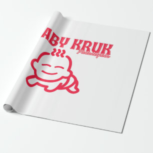 Grappige Baby Kruk Philadelphia Premium Cadeaupapier