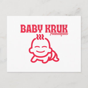 Grappige Baby Kruk Philadelphia Premium  Feestdagenkaart