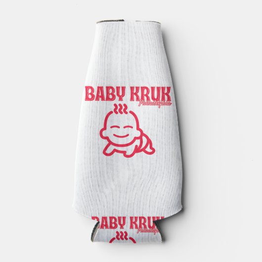 Grappige Baby Kruk Philadelphia Premium Flesjeskoeler (Voorkant)