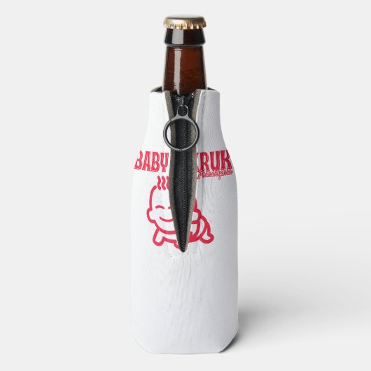 Grappige Baby Kruk Philadelphia Premium Flesjeskoeler (Fles Achterkant)