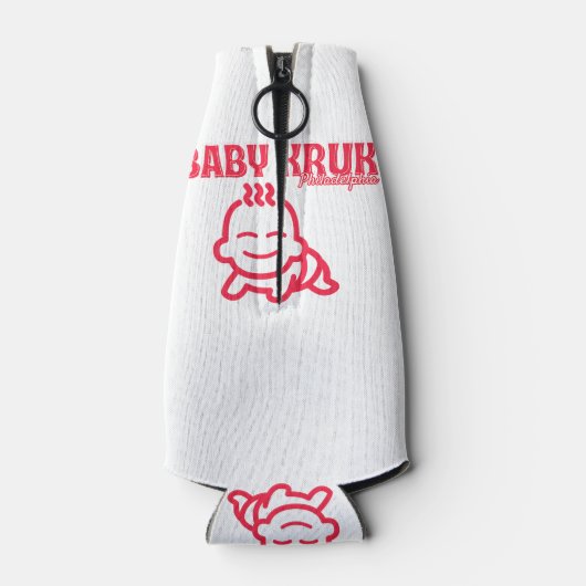 Grappige Baby Kruk Philadelphia Premium Flesjeskoeler (Achterkant)