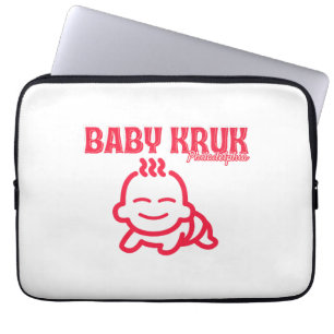 Grappige Baby Kruk Philadelphia Premium  Laptop Sleeve