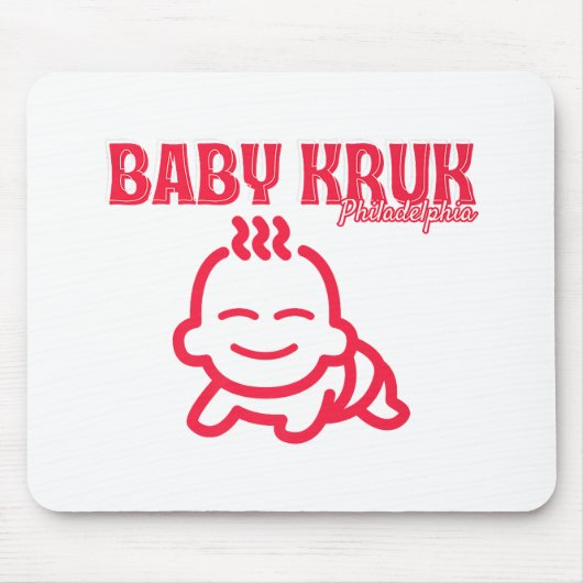 Grappige Baby Kruk Philadelphia Premium Muismat (Voorkant)