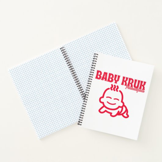 Grappige Baby Kruk Philadelphia Premium Notitieboek (Binnen)