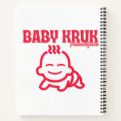 Grappige Baby Kruk Philadelphia Premium Notitieboek (Achterkant)